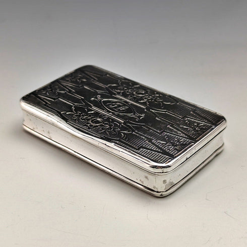 Early 19th Century French Antique 950 Silver Snuff Box 69g