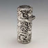 1896 British Antique Sterling Silver Relief Bird Sculpture Portable Perfume Bottle Sampson Mordan