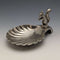 British Vintage Silver Plated Squirrel Decorated Shell Nut Dish