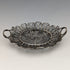 Circa 1900 Antique Silver Flower Filigree Tray