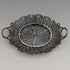 Circa 1900 Antique Silver Flower Filigree Tray
