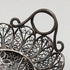 Circa 1900 Antique Silver Flower Filigree Tray