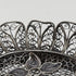 Circa 1900 Antique Silver Flower Filigree Tray