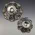 1897 British Antique Sterling Silver Earring Decoration Bowl with Legs Large and Small Pair Total 340g MAPPIN BROS