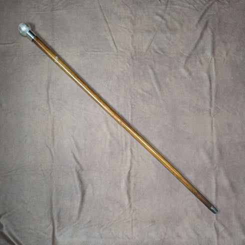 1900年左右 英國古董 紳士用手杖 高爾夫球型 圓形手柄 88cm
