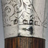 1932年 英國復古 紳士用雨傘 織紋 純銀製 圓形手柄 87cm