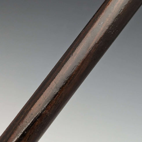 1901年 英國古董 紳士用手杖 純銀 編織紋雕刻 圓形手柄 89cm