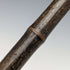 1918 British antique gentleman's walking stick, bamboo shaft, pure silver, round handle, 91cm
