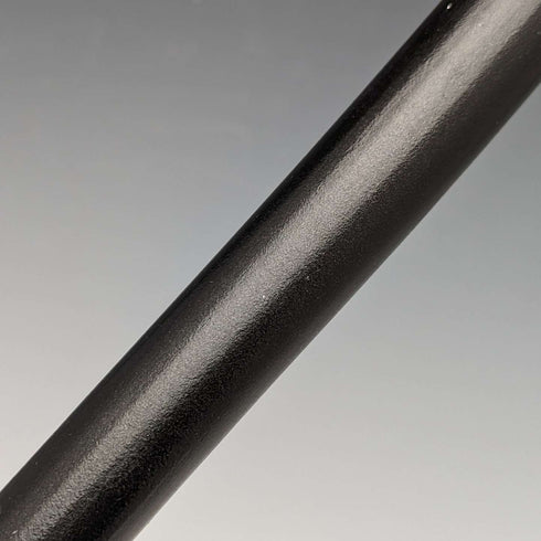 1922 British antique gentleman's walking stick, black shaft, pure silver, round handle, 92cm