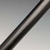 1922 British antique gentleman's walking stick, black shaft, pure silver, round handle, 92cm