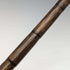 Around 1910 British antique thin cane pure silver bent handle 86cm