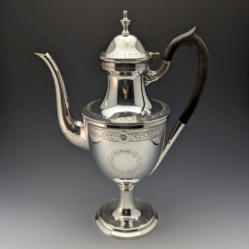 英国ヴィンテージ シルバープレート製 コーヒーサーバ ジョージアンスタイル