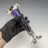 1906 British Antique Sterling Silver Vase Cobalt Glass Inner Vase Thomas Bradbury
