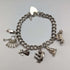 1979 British vintage sterling silver charm bracelet 27g