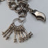 1979 British vintage sterling silver charm bracelet 27g