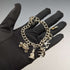 1979 British vintage sterling silver charm bracelet 27g