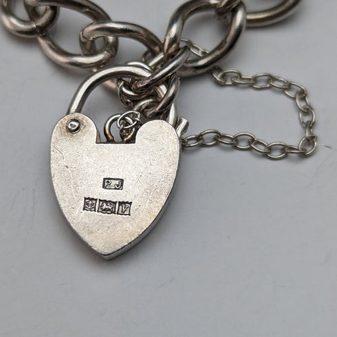 1970 年英國復古純銀吊飾手鍊 32 克