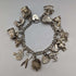 1976 British vintage sterling silver charm bracelet 67g