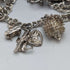 1976 British vintage sterling silver charm bracelet 67g