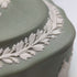 英國復古 Wedgwood Jasperware 橢圓形盒子配件箱綠色