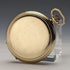 Reloj de bolsillo antiguo inglés Russell de los años 1920, frente abierto chapado en oro, en buen estado de funcionamiento