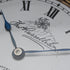 Reloj de bolsillo antiguo inglés Russell de los años 1920, frente abierto chapado en oro, en buen estado de funcionamiento