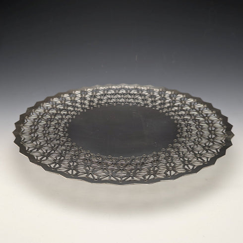 20世紀初頭 英国アンティーク シルバープレート製ディッシュ 直径27cm Mappin&Webb