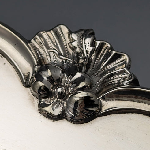 20世紀初頭 英国アンティーク シルバープレート製ディッシュ 直径30cm Alex Clark