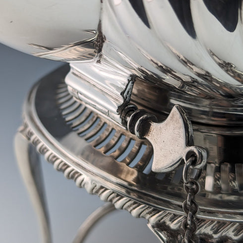 1905年頃 英国アンティーク シルバープレート製 ケトル&バーナースタンドセット Mappin&Webb