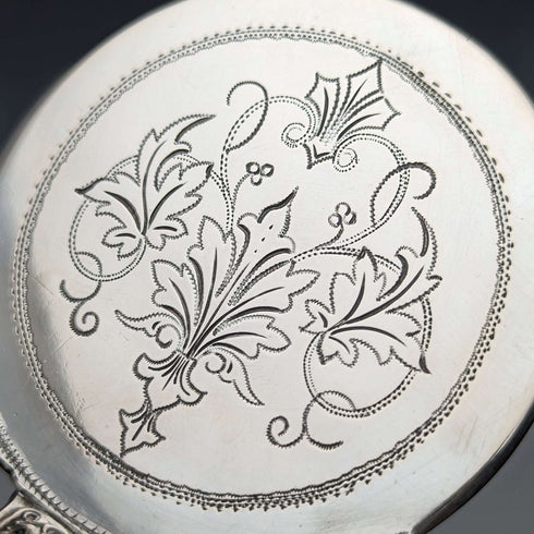 Late 19th Century Antique 750 Silver Tomato Server