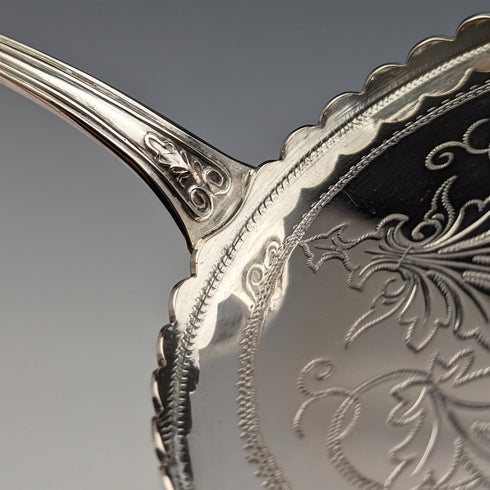 Late 19th Century Antique 750 Silver Tomato Server