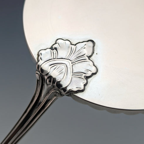 Late 19th Century Antique 750 Silver Tomato Server