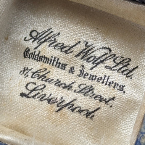 英國復古皮革軟墊戒指盒 Alfred Wolf Ltd