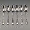 Around 1900 British Antique Silver Plated Teaspoon Set of 6 Daniel & Arter