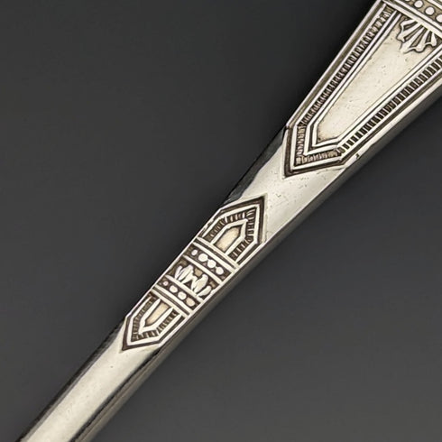 1900年頃 英国アンティーク シルバープレート製ティースプーン6本セット Daniel & Arter