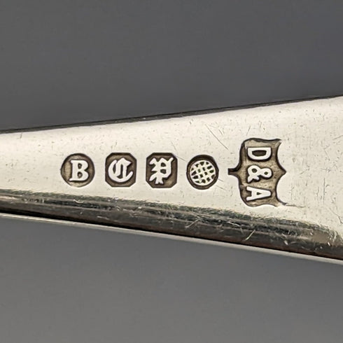 1900年頃 英国アンティーク シルバープレート製ティースプーン6本セット Daniel & Arter