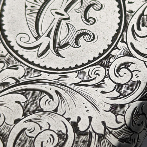 1889 年英國古董純銀 Vesta 盒火柴盒 Frederick Marson