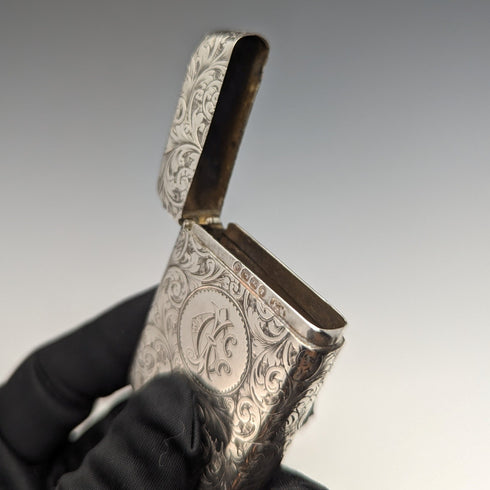 1889 年英國古董純銀 Vesta 盒火柴盒 Frederick Marson