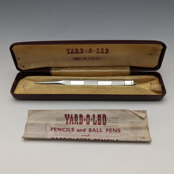 英國復古YARD-O-RED六邊形純銀推進式迷你鉛筆YARD-O-LETTE