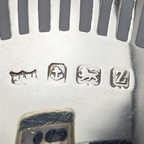 1924 British Antique Sterling Silver Compote Diameter 12cm 145g Mappin&Webb