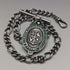 British Vintage Sterling Silver Albert Chain 36g Sterling Silver Medal Fob