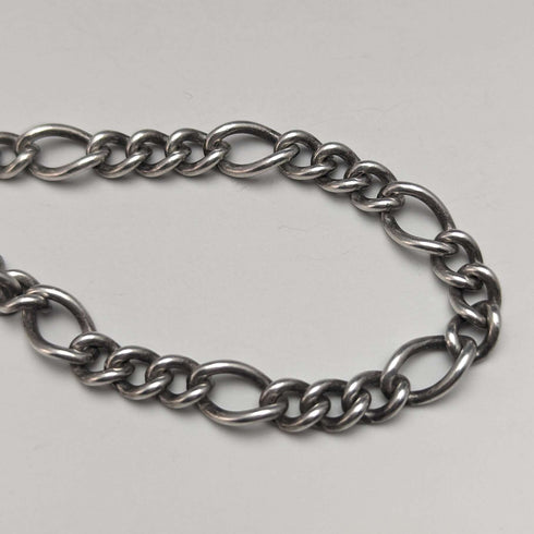 British Vintage Sterling Silver Albert Chain 36g Sterling Silver Medal Fob