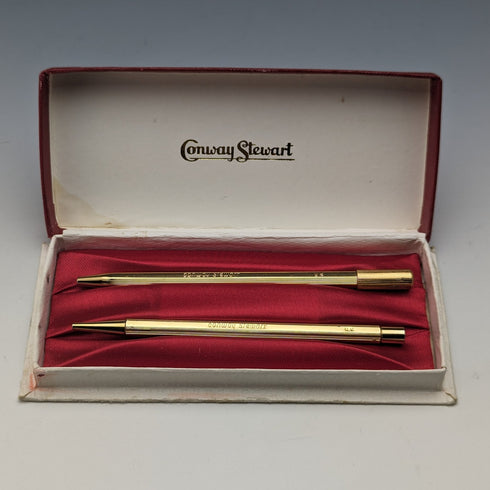 英國復古 Conway Stewart 鉛筆和圓珠筆套裝(帶盒)