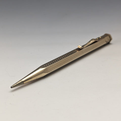 英國復古 Yard O 紅色卷金六角自動鉛筆