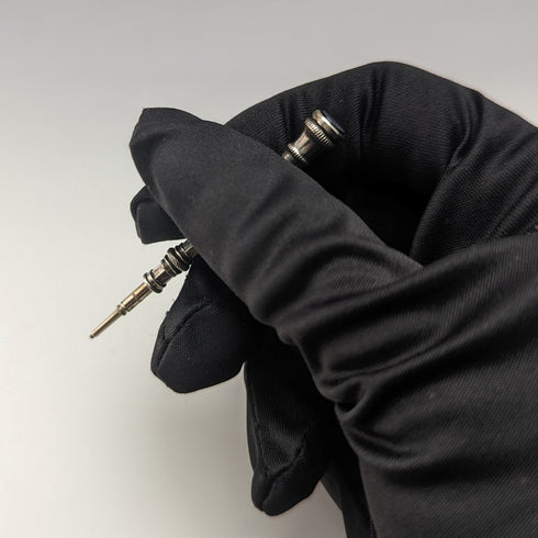 英国アンティーク シルバープレート製 シャープペンシル ガラス装飾 伸縮式43-59mm