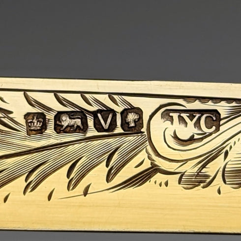 1888 年英國古董白色珍珠貝手柄純銀刀片折疊筆刀帶盒