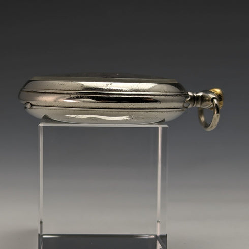 1915年頃 アンティーク オメガ 懐中時計 シルバープレート オープンフェース 動作良好