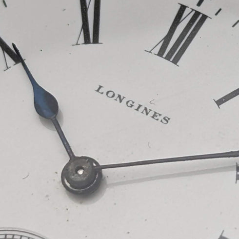 1910年頃 アンティーク ロンジン 懐中時計 アール・ヌーヴォー彫刻 銀側ハンターケース 動作良好