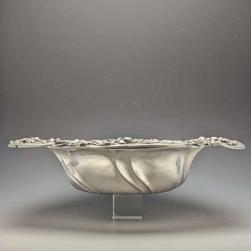 Around 1898 American Antique Sterling Silver Bowl Diameter 30cm 517g Meriden Britannia