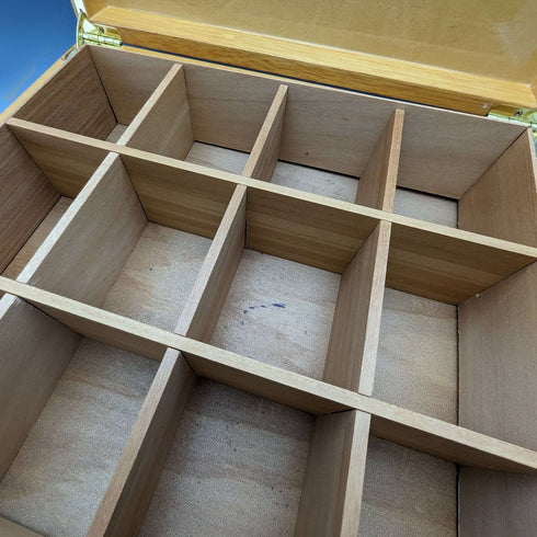 British Vintage Fortnum Mason Wooden Box Natural